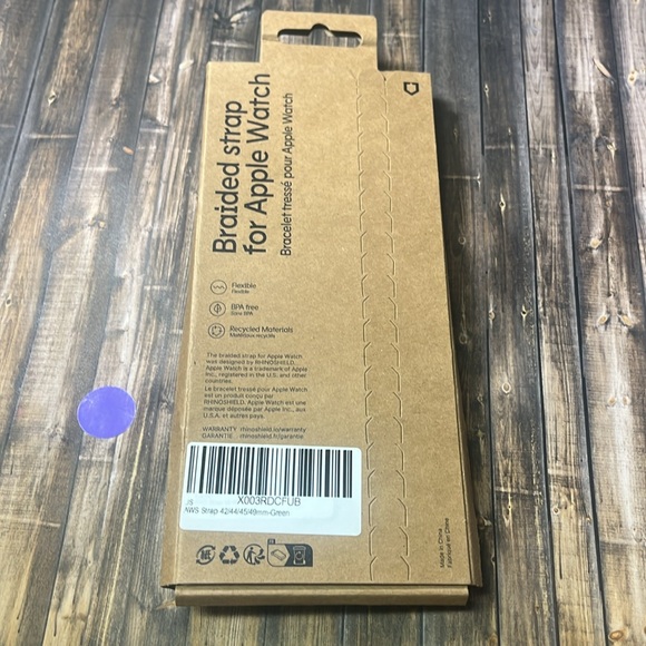 5for$10 RhinoShield Braided Green Watchband For Apple iWatch 42mm/44mm/45mm/49mm - Picture 3 of 8